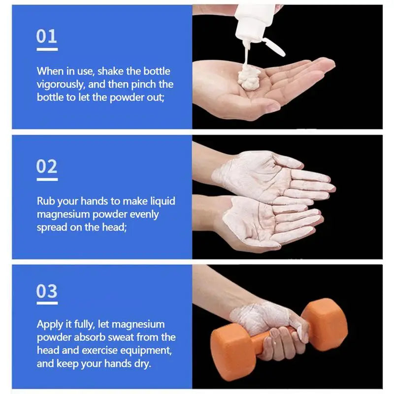 Sports Liquid Magnesium Powder Fitness Lifting anti Slip Cream Grip Liquid Magnesium for Indoor Rock Climbing Gym 30/50/100Ml