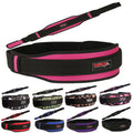Weight Lifting Belt with Double Back Support Gym Training 5" Wide Belts Black / Red XXL