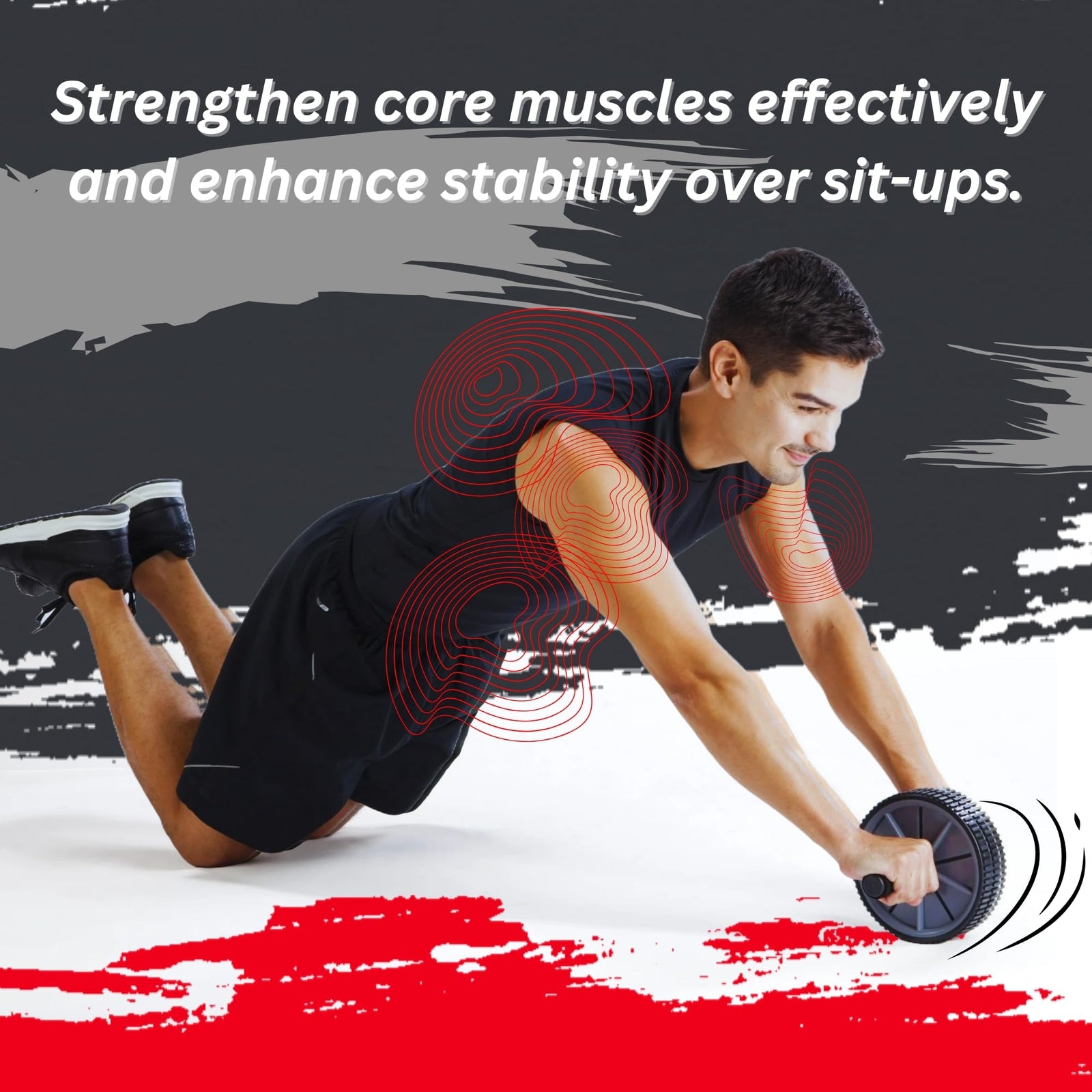 Daiwa Felicity Core Fitness Dual Ab Wheel Abdominal Trainer for Core & Workout
